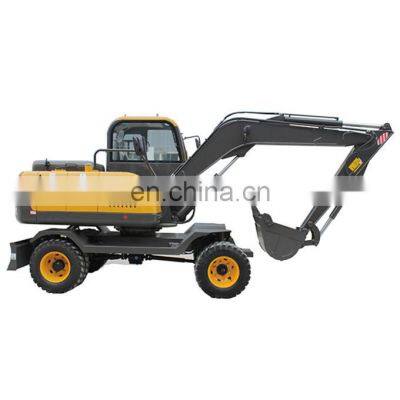 Four wheels excavator loader type  wheel backhoe loader for sale