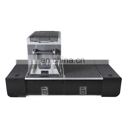 HFTM Factory Hot Sale 4x4 Black Truck Pickup Rear Cover Sliding Drawers for MITSUBISHI Pajero v95 A800 Vehicle Drawer Systems