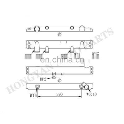 auto radiator pa66 gf30 for radiator coolant as car parts accessories