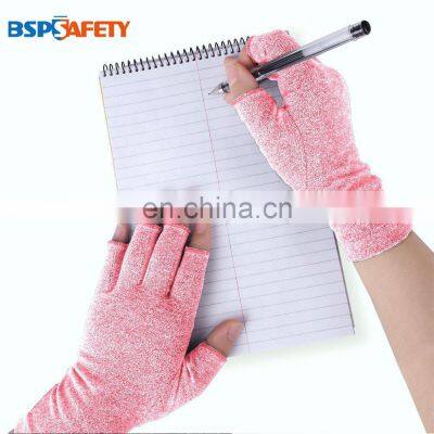 Pink Fingerless Breathable Rheumatoid Compression arthritis Hand Glove for Osteoarthritis