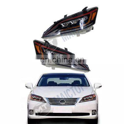 Maictop car body parts facelift three lens LED Xenon headlight for ES 350 es350 Modified DRL head light 2007-2012.