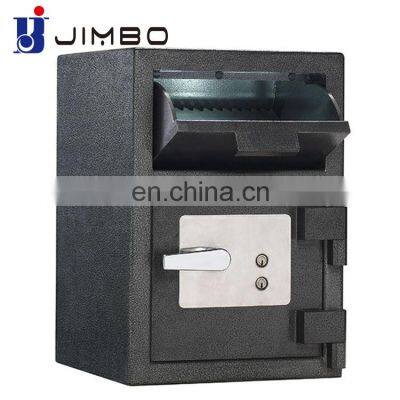 Jimbo front loading drop depository safe with dual key lock