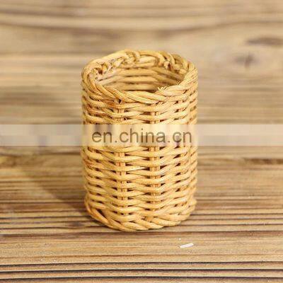 Unique Cheapest Wholesale Rattan Napkin Rings Set Tableware Set Napkin Holder Rings Wovenmade in Vietnam photo-4