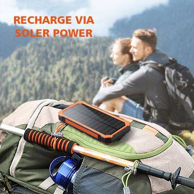 Outdoor Waterproof Portable Folding Wireless Charging Solar Power Bank 20000mAh Ultra Large Capacity Fast Charging Emergency Mobile Power Supply photo-2