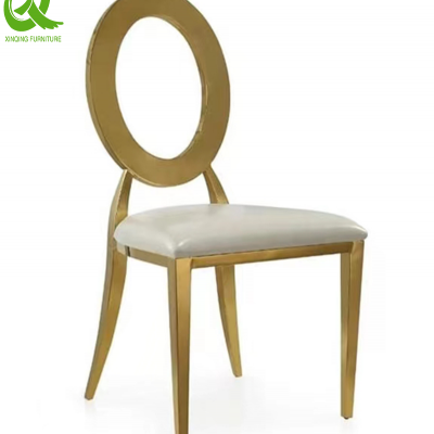 modern luxury dining chair wedding stainless steel gold chair for restaurant