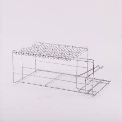 High Quality Wholesales Stainless Steel Woven Mesh Basket With Handle For Goods Storage