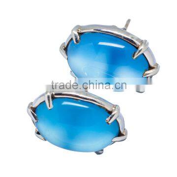 chalcedony EARRING ,925 sterling silver jewelry wholesale,WHOLESALE SILVER JEWELRY,SILVER EXPORTER,SILVER JEWELRY FROM INDIA