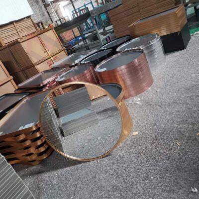 Customized Aluminum Alloy Edge-finished Makeup Mirror, Ultra-clear Glass, Silver Mirror Surface, Wall-mounted Vanity Mirror photo-3