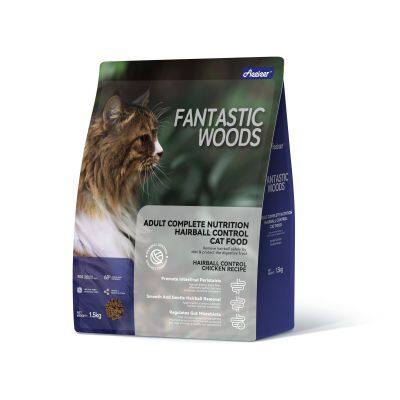 AEEIEER-FANTASTIC WOODS COMPLETE NUTRITION ADULT CAT FOOD CHICKEN FORMULA HAIR BALL CONTROL