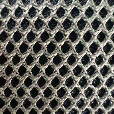 High Strength Olive Green Diomand Polyester Mesh Fabric With Resin For Tactical Backpack Lining