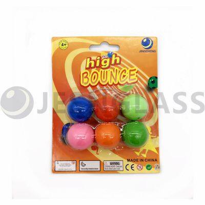 Hot Sale 32MM High Bouncy Ball Children's Toy Rubber Balls Blister Card Package