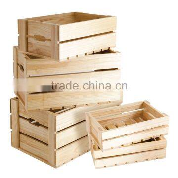 2016 Rustic cheap wooden fruit crates for sale, wooden wine storage crates for sale, cheap wooden crate                        
                                                                                Supplier's Choice