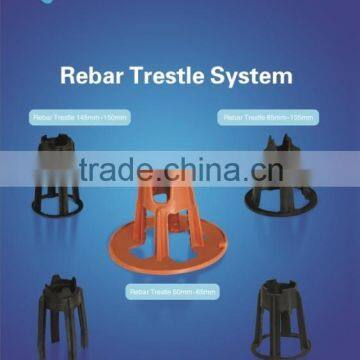 plastic pp raw material rebar trestle/chair in many colours (black,blue,orange etc.)