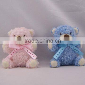 beautiful purple color plush teddy bear toy wholesale with any size