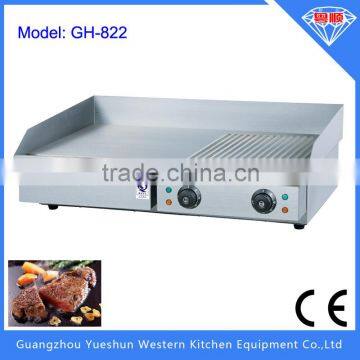 Well polished 10mm thick steel griddle grill plate