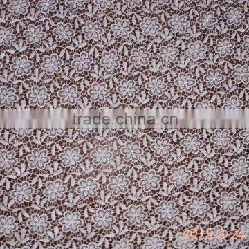 Wholesale Embroidery Fabric Polyester Full Lace Milk Silk Water Soluble Full Lace Fabric For Garment Accessory With Ladies Cloth photo-6