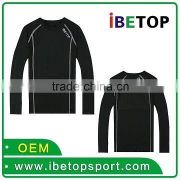 Nylon Spandex Dry Fit Custom Compression men Fitness wear