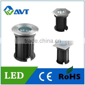 1W 3W LED recessed Stainless Steel Underground Light China for outdoor or garden