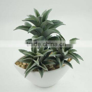 Refreshing artificial aloe bonsai for decoration