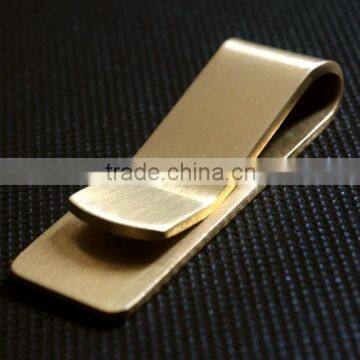 Fashion Simple Metal Money Clip Gold Color Man Clamp Holder For Money Wallet