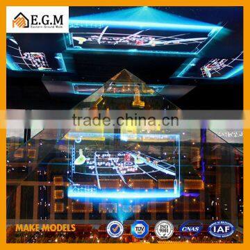 Digital 4 Side 3d Holographic Projection Model