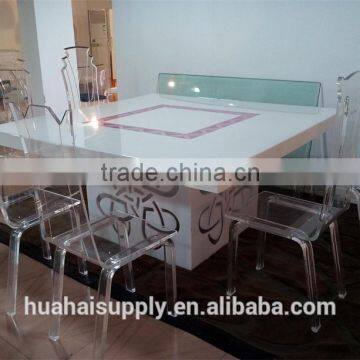 Dining room furniture set acrylic dining table and dining chair set
