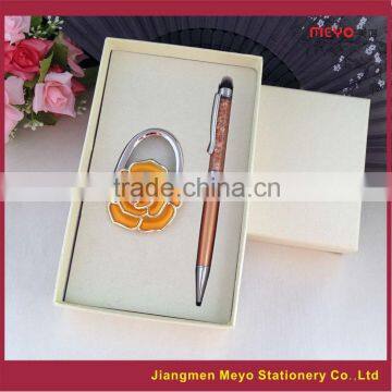 Touch pen set, flower bag decorative gift set,promotion gift set,2015 promotion gift