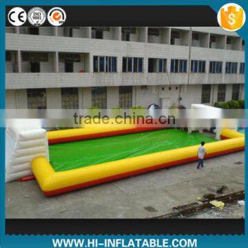 Inflatable soccer playground for outdoor activity