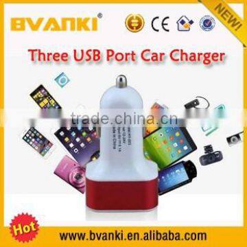 Custom High Speed 5V 5.1A 3 Port USB Car Charger Adapter for Sumsung Galaxy 6S photo-2