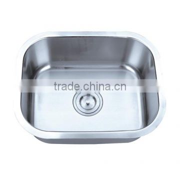 Single bowl stainless steel kitchen sink