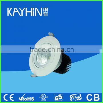 Recessed cob led downlight for office/shop/coffee/supermarket