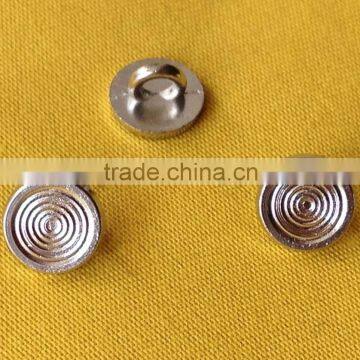 14L Silver Metal Shank Button For Shirt -- M1609 photo-5