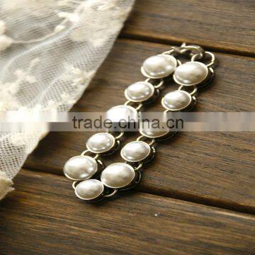 Pearl Necklace Bride Necklace Set Color Jewelry for Wedding, Party