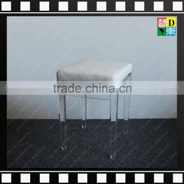 2016 Customized Transparent / Clear Acrylic/ Plexiglas / PMMA Leisure Chairs With Leather for Home/hotel/office From China