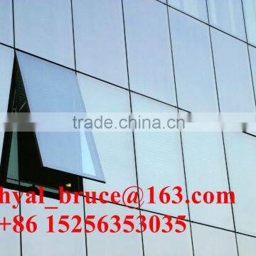 Aluminum exposed farming glass curtain wall profiles