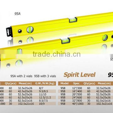 High quality aluminium alloy spirit level