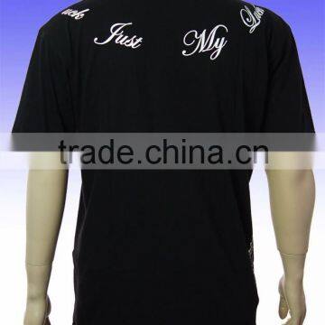 2014 New Style Men's Custom Printed Black T-shirt photo-3