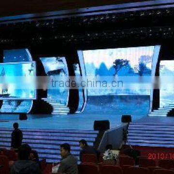 ShenZhen Creking factory poplar p6 indoor curved led panel/Full color stage flexible led background