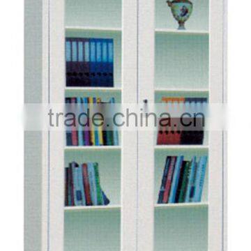 Modern Library Bookcase Wicker Metal Bookcase photo-4