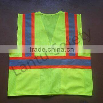 100% Polyester Combined Fabric Cheap Reflective Safety Vest Quality Choice photo-2