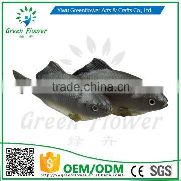 Greenflower 2016 Wholesale artificial PU fish black crucian carp China handmaking decoration