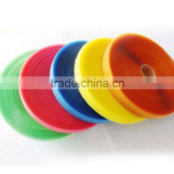 Hot sale high quality colorful hook and loop fastener for colth