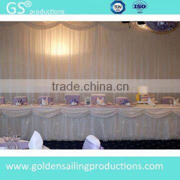 Outdoor pipe drape, wedding pipe and drape, trade show booth pipe and drape system for sale