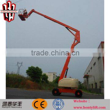 12M height self-propelled articulating boom lift aerial working platform with CE