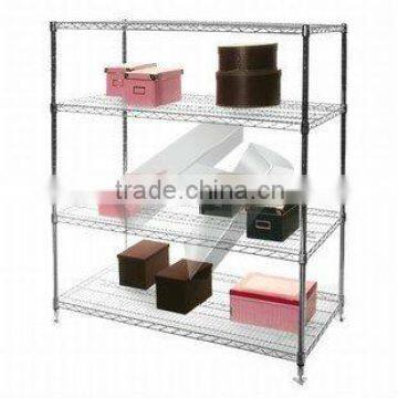 Chrome Wire Metal Shelving Household Storage
