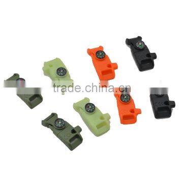 2016 New Design Plastic Whistle Buckle With Compass and Firestarter for Survival Paracord Baracelet China Quality Choice photo-5