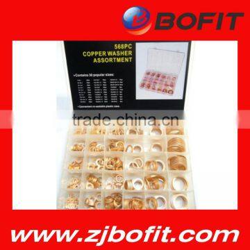 580PC Copper Gasket Assortment/copper Gasket Kit photo-6