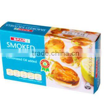 High Quality Canned Smoked Mussels with oil