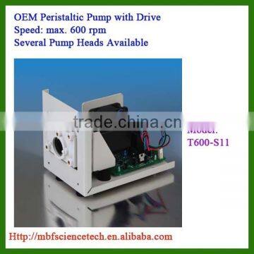 OEM Peristaltic Pump with Drive, Model: T600-S11, Speed: max. 600rpm, Control Mode: BCD dial switch or 4-20mA current signal