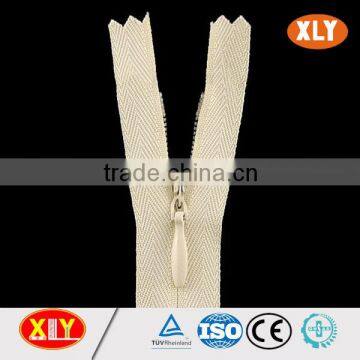 China XLY zipper #7 open end polyester tape cheap price invisible zipper
